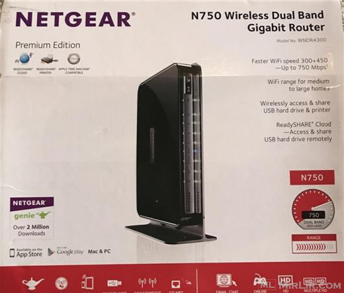 NETGEAR N750 Dual Band 4 Port Wi-Fi Gigabit
