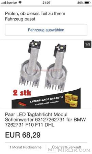 Pozicione per BMW f10 LED