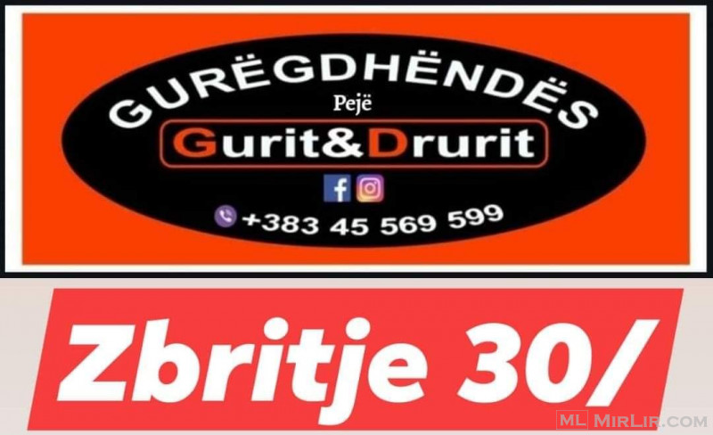 📢 Të nderuar klientë të firmes Gurëgdhëndës GURIT&DRUNIT, nga data 15.02.2021 - 15.03.2021  Zbritje 30%