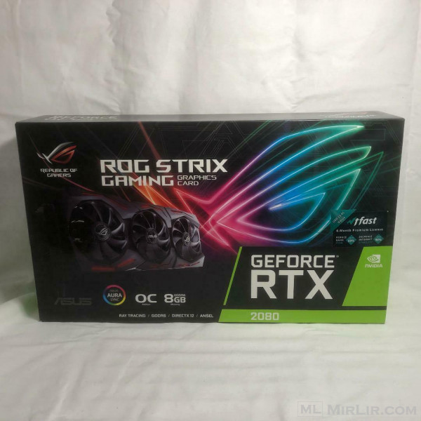 ASUS NVIDIA GeForce RTX 2080 8GB ROG-STRIX-RTX2080-O8G-GAMING Graphics Card