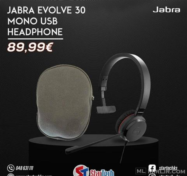 JABRA EVOLVE 30 MONO USB HEADPHONE
