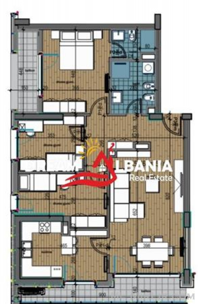Apartament 3+1 ne shitje tek kompleksi Fiori Di Bosco 
