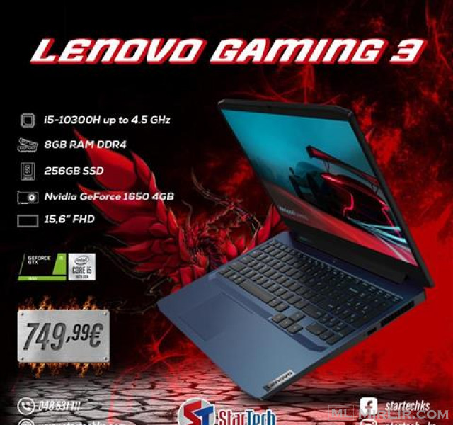 Lenovo Gaming 3 i5 Gjenerata e 10të