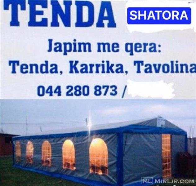 TENDA SHATORA KARRIKA TAVOLINA ME QERA 044280873