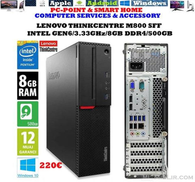 PC Lenovo ThinkCentre M800 SFF Intel Gen6 220€