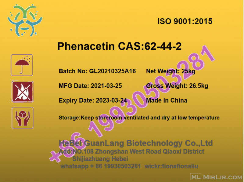    Phenacetin supplier from china manufacture   whatsapp +86 19930503281 fiona@crovellbio.com