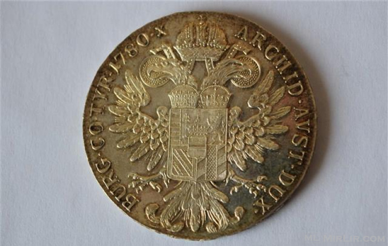 Monedhe Austriale Taler 1780 Argjend