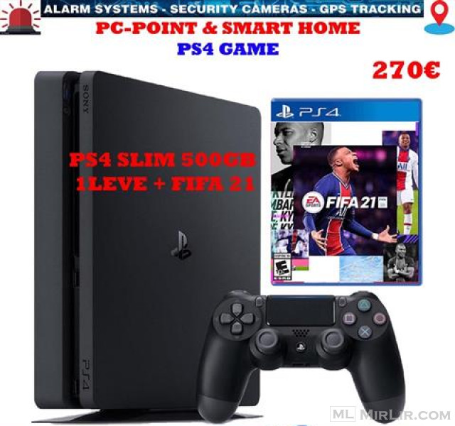 Playstation 4 Slim 500GB + Controller V.2 + Fifa 21 270€