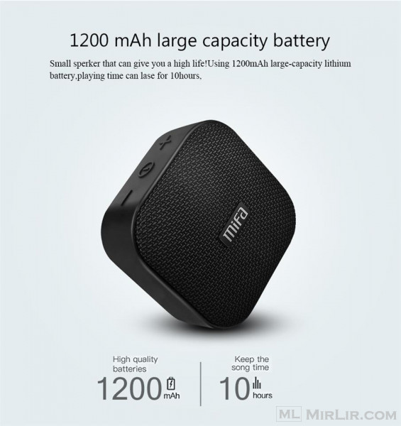 Bluetooth 5W - 1200mA Speaker Stereo Music