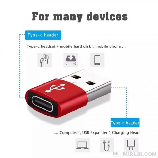 USB 3.0 Type A Male to USB 3.1 Type C Female Adapt