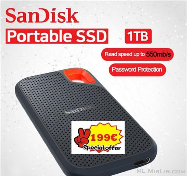 Super SanDisk Portable SSD 1TB External 199€