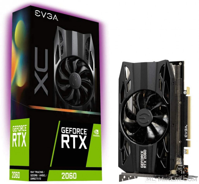 EVGA GeForce RTX 2060 XC, Overclocked, 2.75 Slot Extreme Cool, 70C Gaming