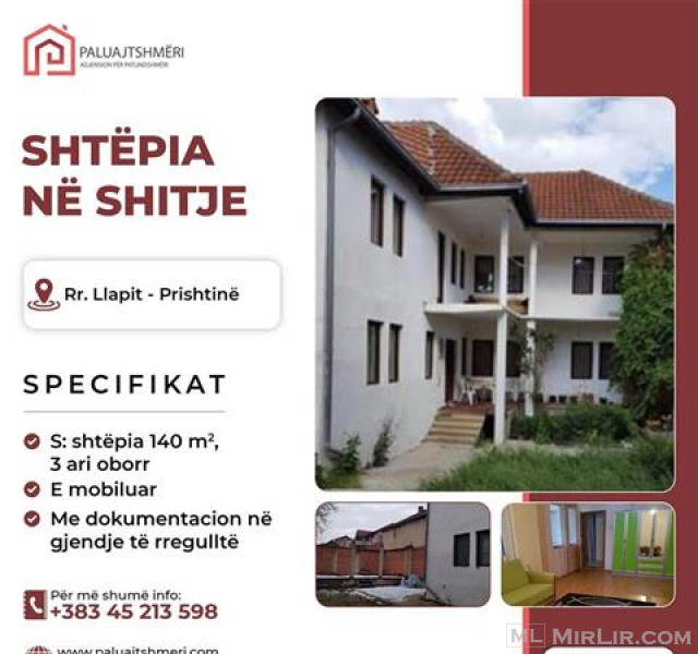 PALUAJTSHMERI - Shtëpia në shitje 140 m² – Prishtinë