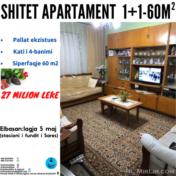 Shitet ,apartament 1+1