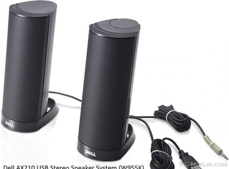 Dell AX210 USB Stereo Speaker System (W955K), Black