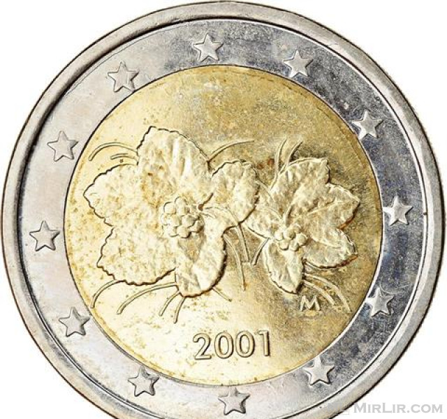 Finlandë, 2 Euro, 2001, AU, Bi-Metallic
