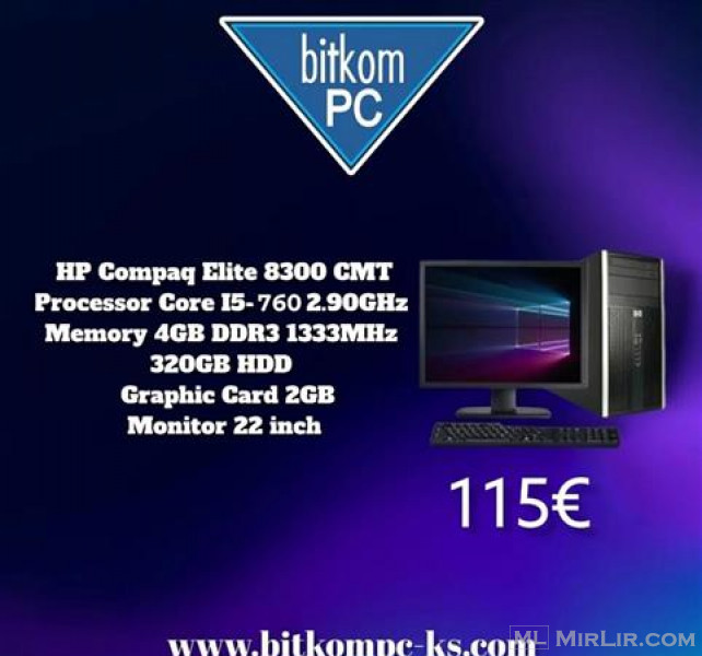 HP CMT I5-760 2.60GHZ 4GB 320HDD 2GB KARTEL GRAFIKE 