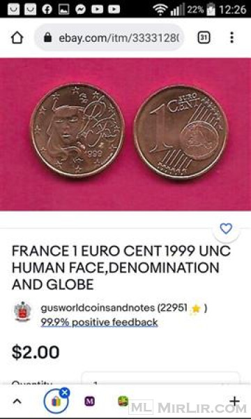1 cent france