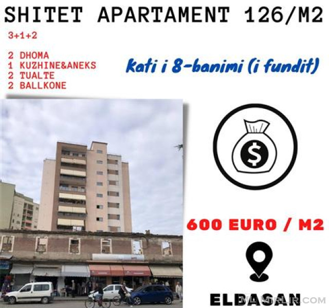 Shitet Apartament 126m2