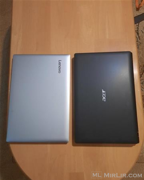 Llaptop 1 Acer dhe 1 Lenovo