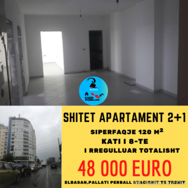 Shitet apartament 2+1