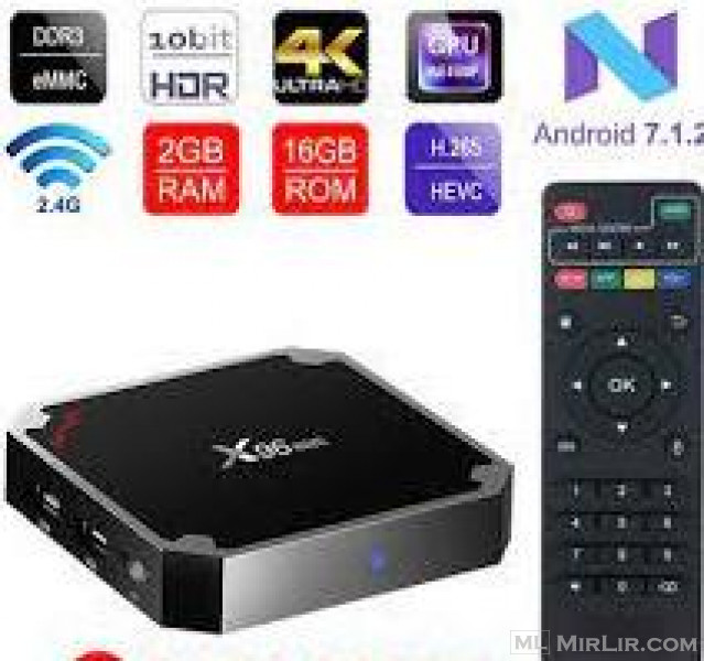 Android TV BOX X96 Mini TV BOX Android 7.1.2 ( 2GB RAM + 16GB ROM ) S905W Quad-Core Cortex-A53 With WiFi 2.4GHz 100M LAN / H.265 4K 3D HD Mini X96 TV Box ---5500 leke