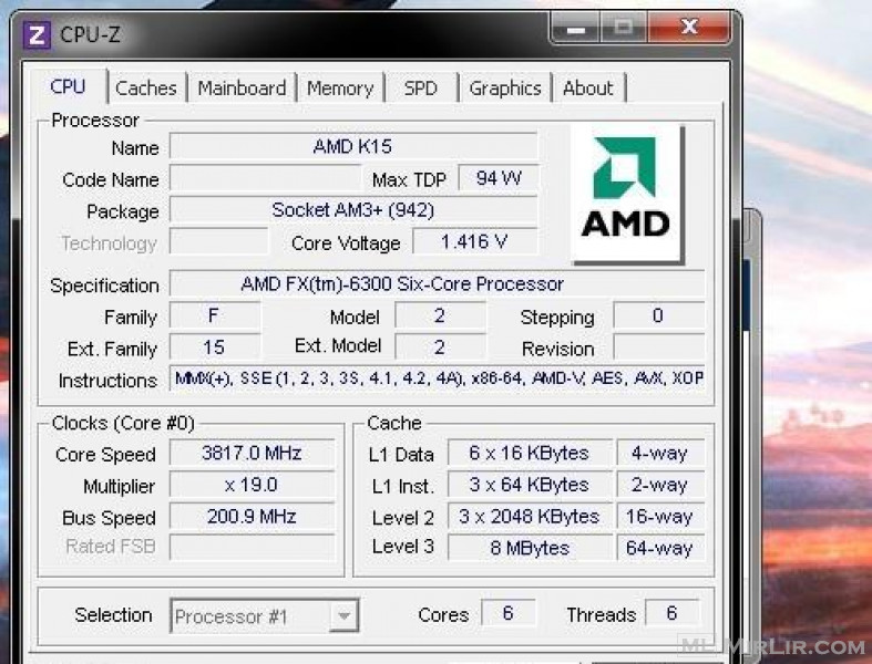 Procesor AMD FX-6300