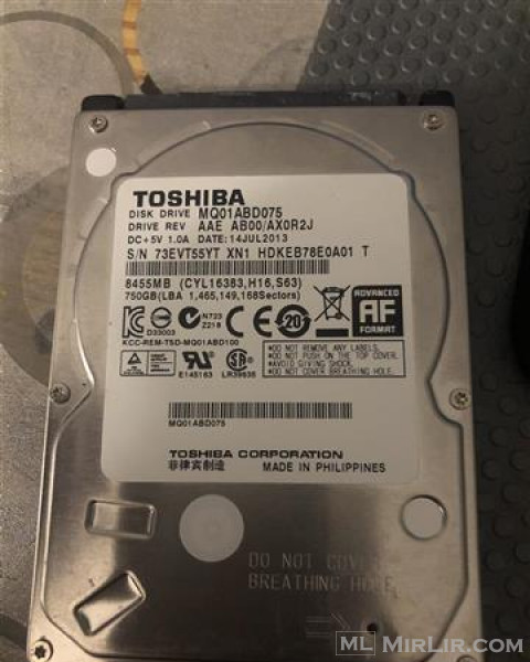 Hard disku Toshiba 750gb