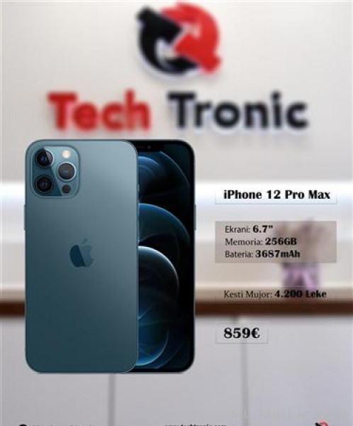 ‼️OKAZION Iphone 12 Pro Max 256gb garanci  www.techtronic.al