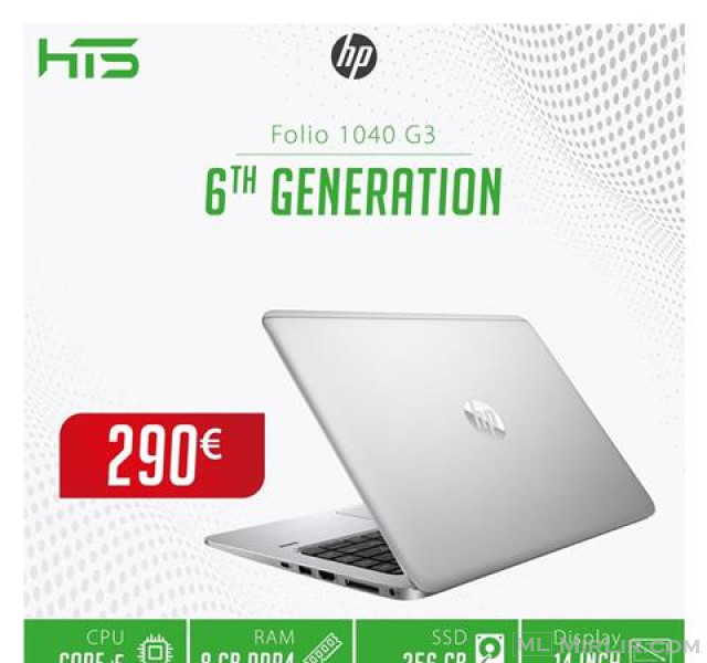 Laptop HP / i5 Gen6/ 8RAM / 256 GB SSD