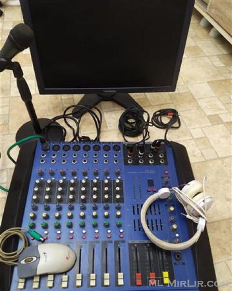 Shiten mixet 8canal + microfon + monitor