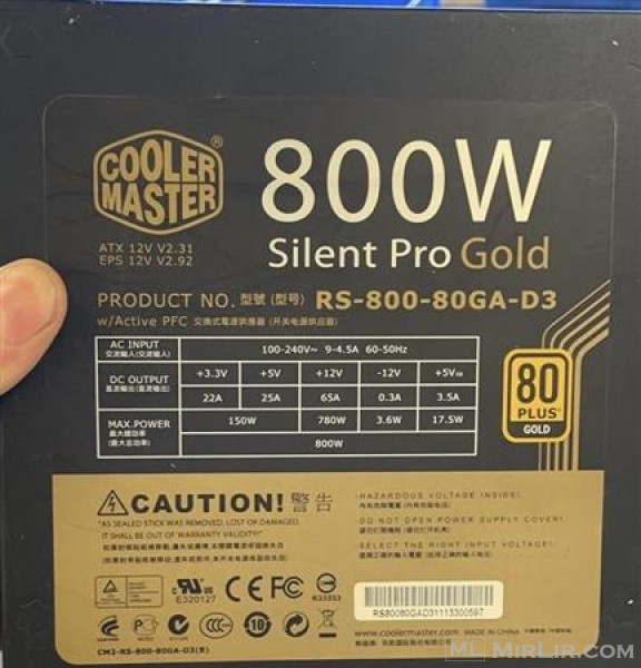 Power 800w gold cooler master