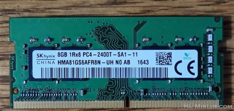 Shes Shes Ram Memory 8 GB DDR4 - Për LapTop.