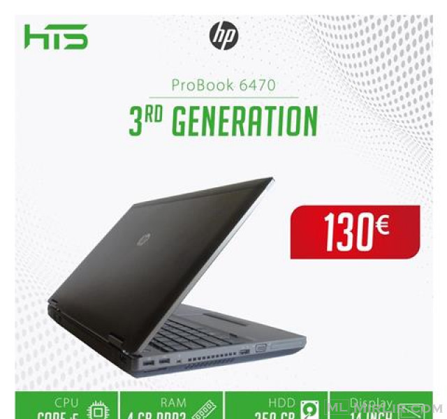 Laptop HP i5 gen 3 / 4 GB RAM / 250 HDD