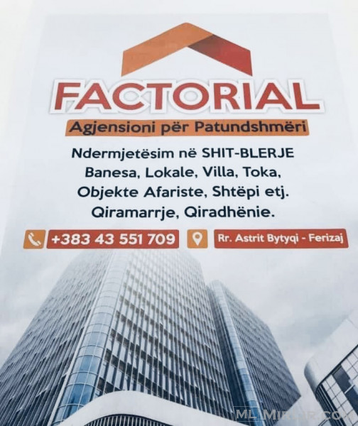 Factorial-Kemi në shitje 30 banesa të gatshme dhe 60 në ndertim