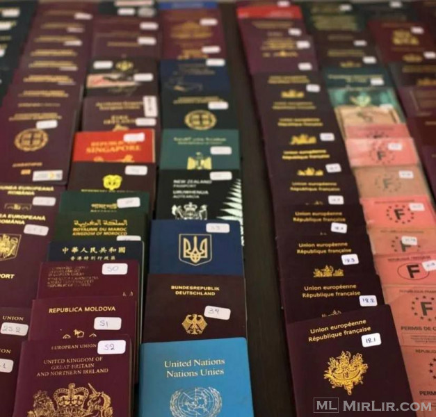 Blini pasaporta cilësore të regjistruara, shoferë L, karta identiteti etj. WhatsApp +1 (414) 326-4958