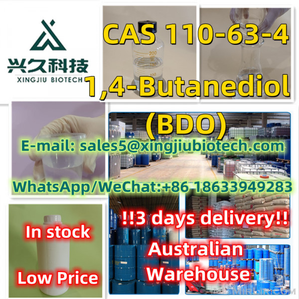 Australia warehouse 1,4-Butanediol CAS 110-63-4 (BDO) in stock, cheap price, 3 days fast delivery