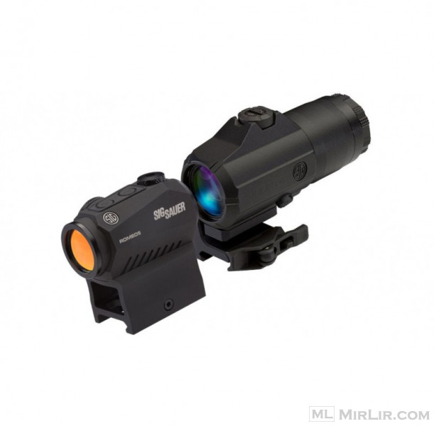 SIG SAUER ROMEO5 RED DOT SIGHT WITH JULIET3 3X MAGNIFIER COMBO SORJ53101 - (INDOOPTICS)