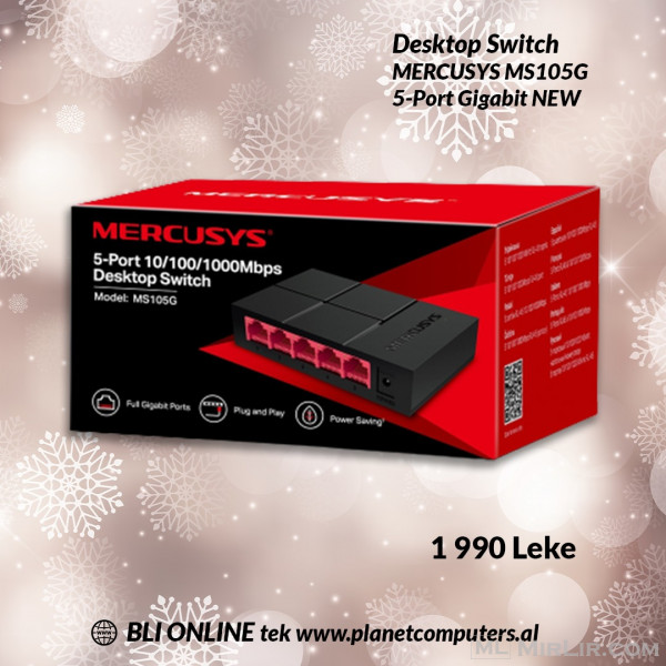 MERCUSYS MS105G 5-Port Gigabit Desktop Switch