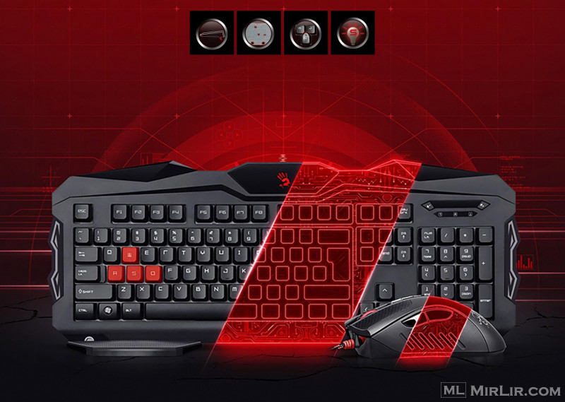 A4tech Bloody B2100 - Mouse/Keyboard Set
