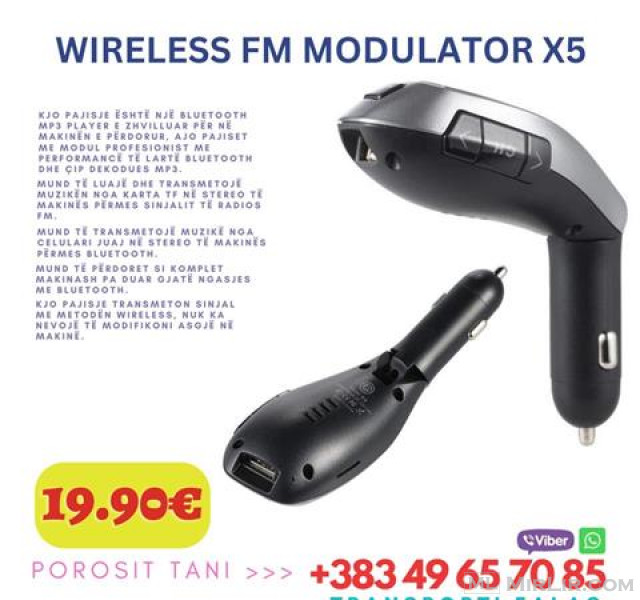 WIRELESS FM MODULATOR X5