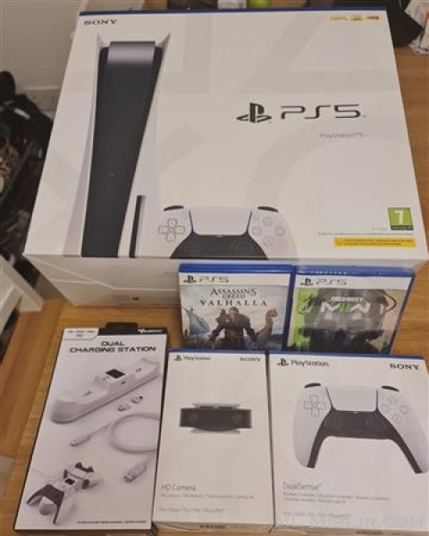 Sony PS5 Blu-Ray Edition Console - Disc Edition, White With 