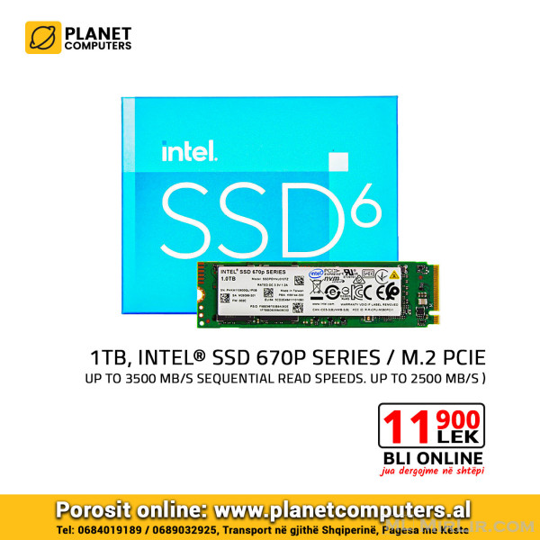SSD Intel 670P, 1TB M.2 PCIE 