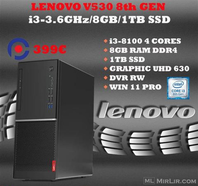 Lenovo V530 8th Gen 4 Cores i3/ 8GB/ 1TB SSD