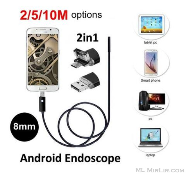 Kamere Sonde 5m/10M Endoskope Android/Pc 8MM / 2MP