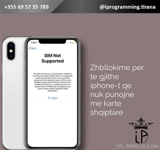 Zhbllokime iPhone me karte shqiptare ( zhbllokim i plote)