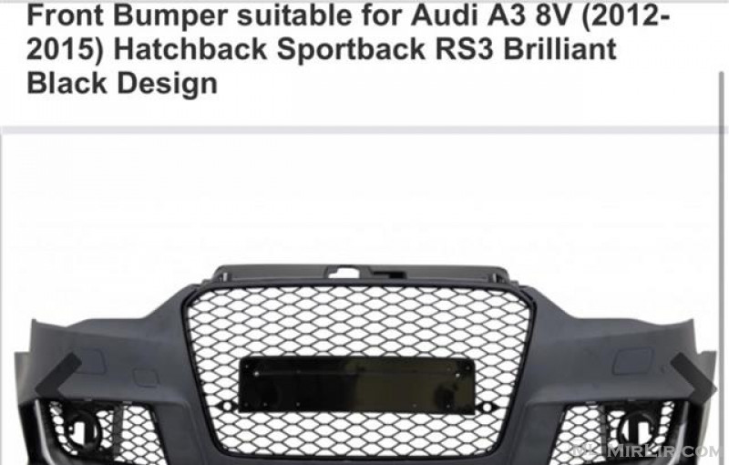 Audi A3 2012-2015 HATCHBACK PARAKOLP RS DESIGN
