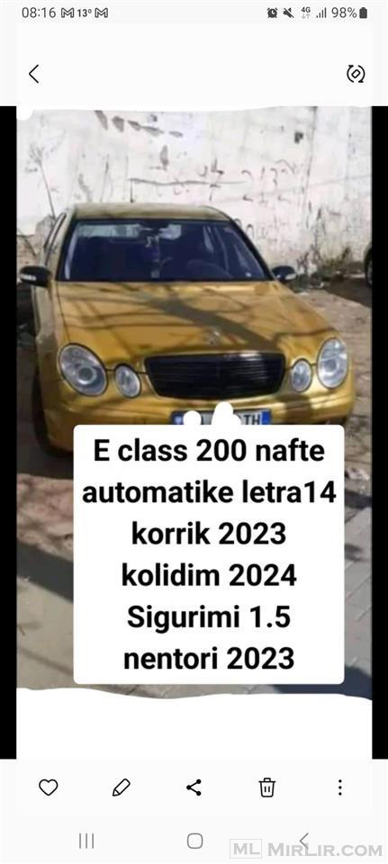 Mercedes  e class 
