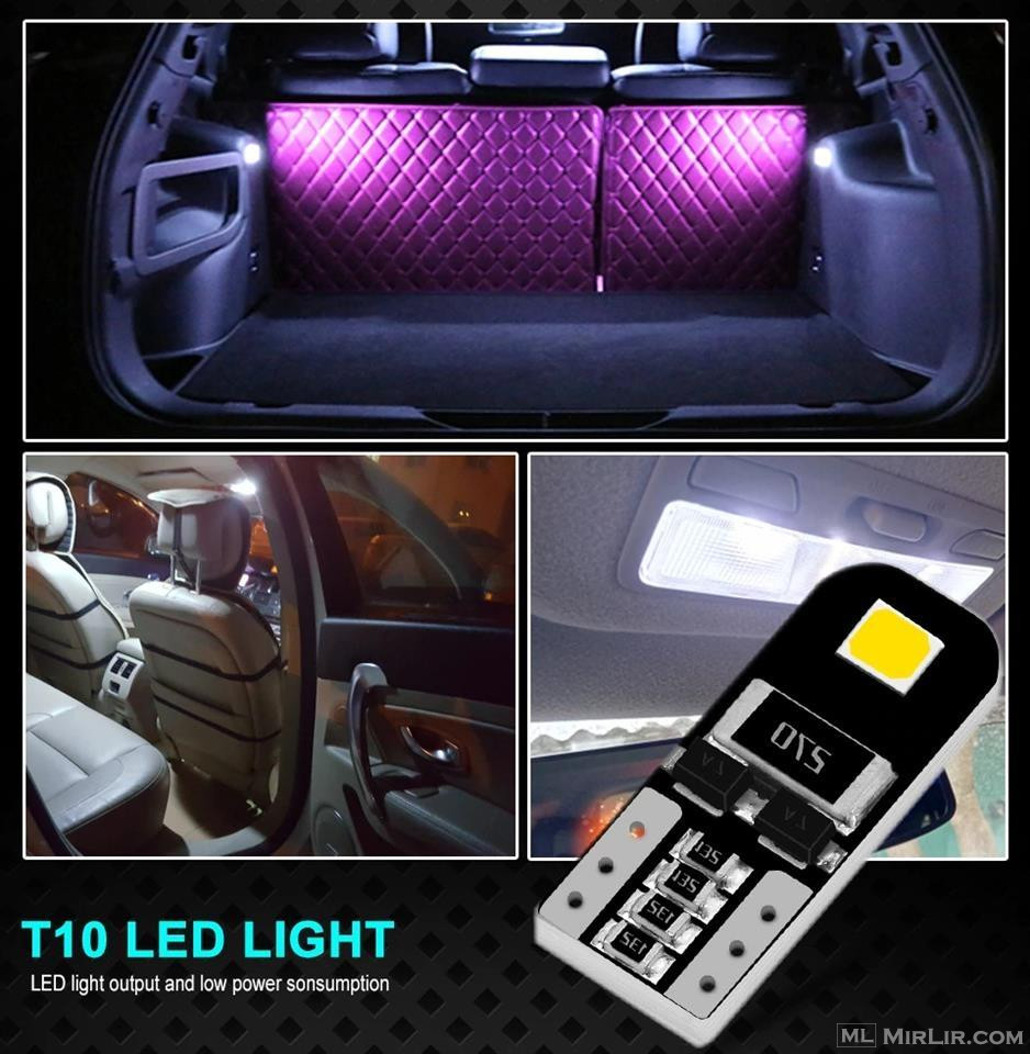 T10 W5W LED car interior light 2SMD 5050 194 501 Side Wedge 