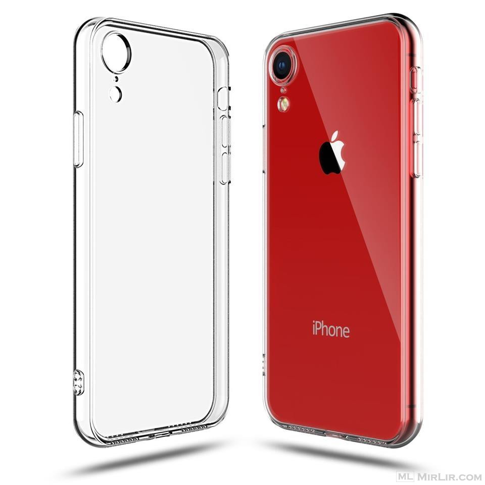 Silicone Clear TPU Case For iPhone XR 6.1\" + Hard